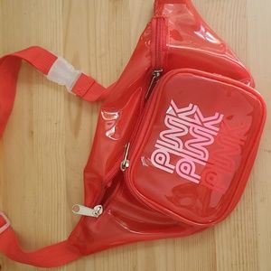 PINK VS pvc fanny pack